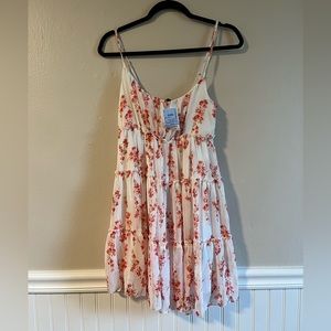 NWT floral tiered babydoll dress